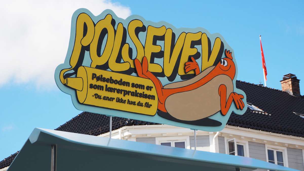 Pølsevev-boden sin logo